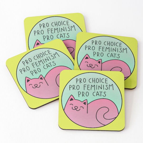 Item preview, pro choice pro feminism pro cats designed and sold by NoThoughtsCat.