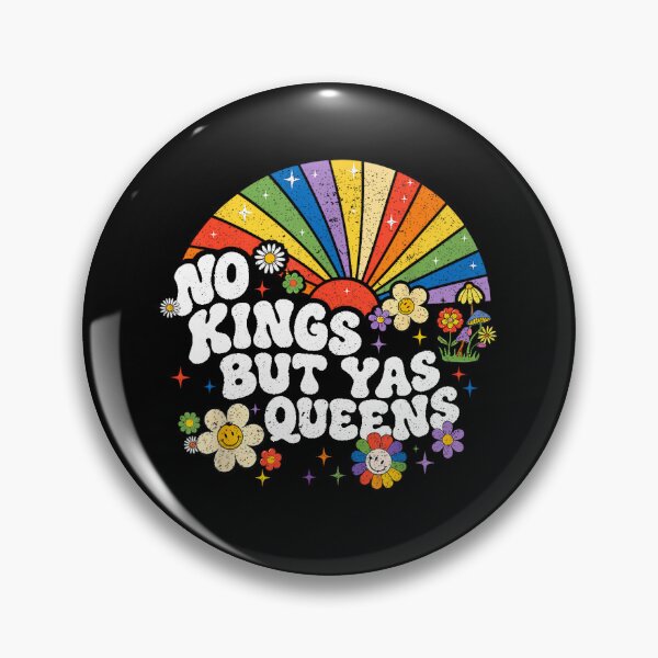 Item preview,  no kings but yas queens retro equality rainbow LGBTQ pride  designed and sold by mariazin.