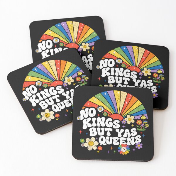 Item preview,  no kings but yas queens retro equality rainbow LGBTQ pride  designed and sold by mariazin.