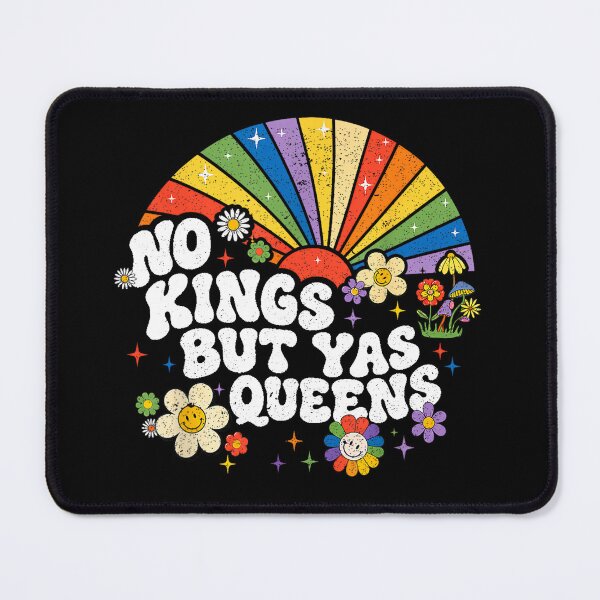 Item preview, no kings but yas queens retro equality rainbow LGBTQ pride designed and sold by mariazin.