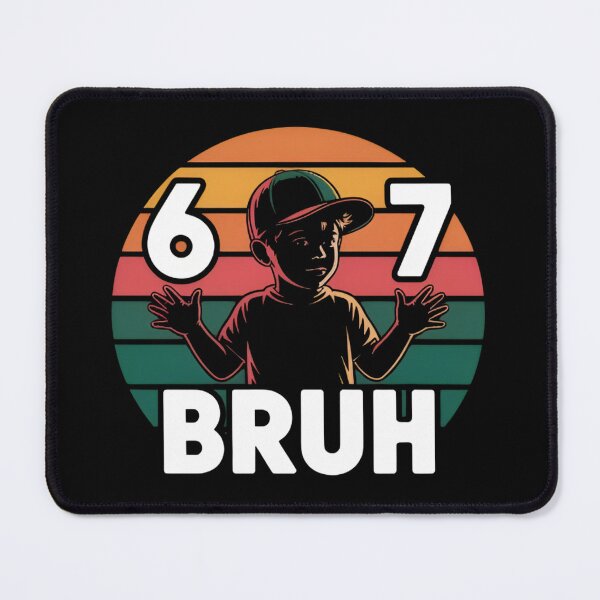 Item preview, 6-7 Bruh – Funny Vintage Meme Kid Humor Retro Sunset designed and sold by Zizo-DR44.