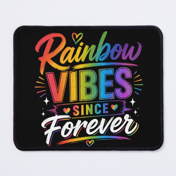 Item preview, Rainbow Vibes Since Forever | LGBTQ Pride Rainbow Design designed and sold by RJACreative.