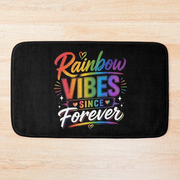 Item preview, Rainbow Vibes Since Forever | LGBTQ Pride Rainbow Design designed and sold by RJACreative.