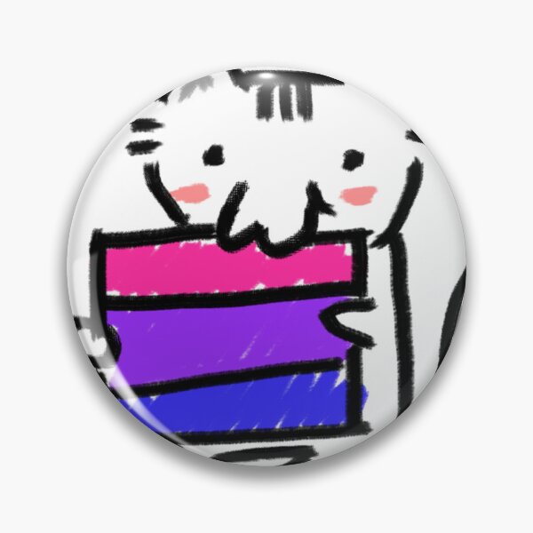Item preview, Cat eating flag (bi edition) designed and sold by artsnackz.