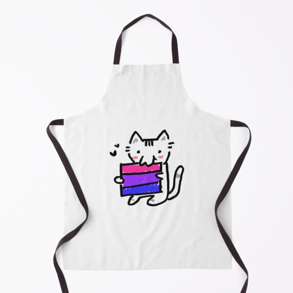 Item preview, Cat eating flag (bi edition) designed and sold by artsnackz.