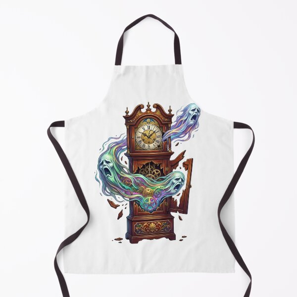 Item preview, Haunted Grandfather Clock Ghost Art | Paranormal Horror Halloween. designed and sold by HorrorInkStudio.