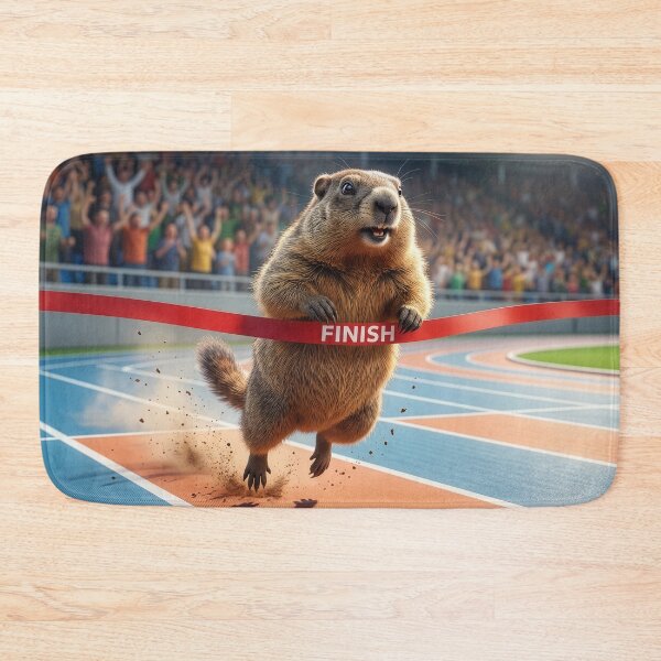 Item preview, Groundhog Is a Track and Field Hero designed and sold by Tridentulus.