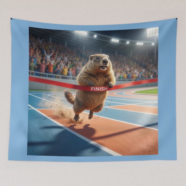 Item preview, Groundhog Is a Track and Field Hero designed and sold by Tridentulus.