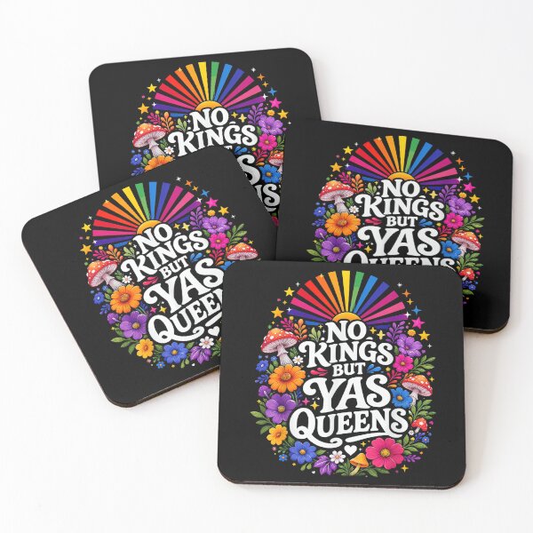Item preview,  no kings but yas queens retro equality rainbow LGBTQ pride  designed and sold by mariazin.