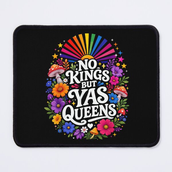 Item preview, no kings but yas queens retro equality rainbow LGBTQ pride designed and sold by mariazin.