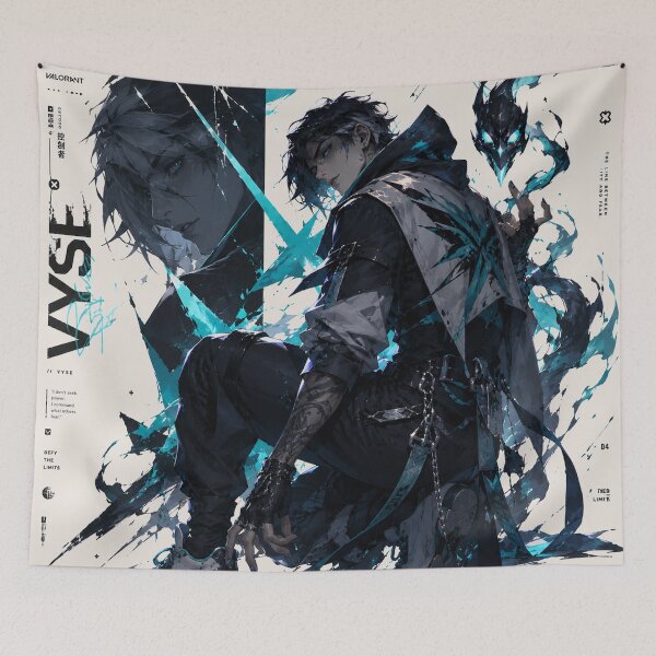 Item preview, Shadow Dragon Valorant Anime Gamer Aesthetic Cyber Fantasy Character Art designed and sold by NBT-NOVA.