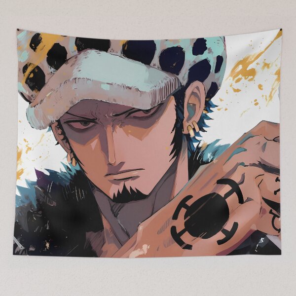 Item preview, Trafalgar Law One Piece Bold Yellow Coat Closeup designed and sold by PMartistStudio.