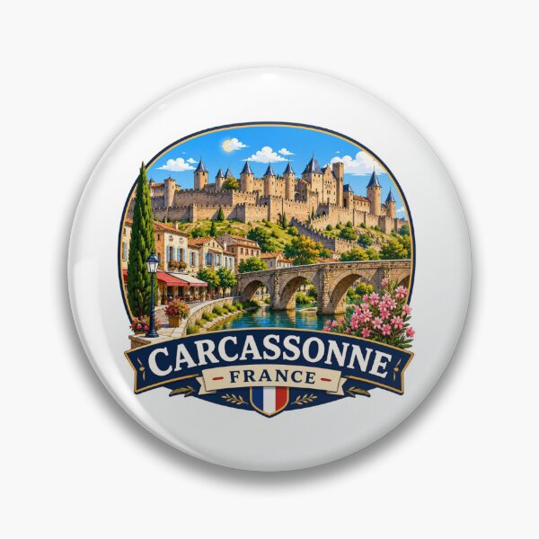Item preview, Carcassonne, France - Medieval Citadel designed and sold by Myra365Art.