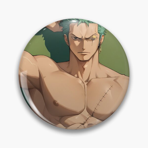 Item preview, Roronoa Zoro One Piece Green Hair Anime Training Pose designed and sold by PMartistStudio.