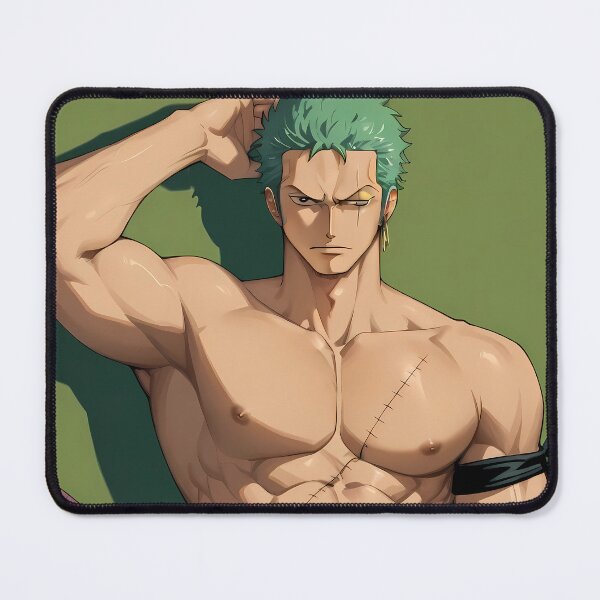 Item preview, Roronoa Zoro One Piece Green Hair Anime Training Pose designed and sold by PMartistStudio.