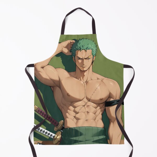Item preview, Roronoa Zoro One Piece Green Hair Anime Training Pose designed and sold by PMartistStudio.