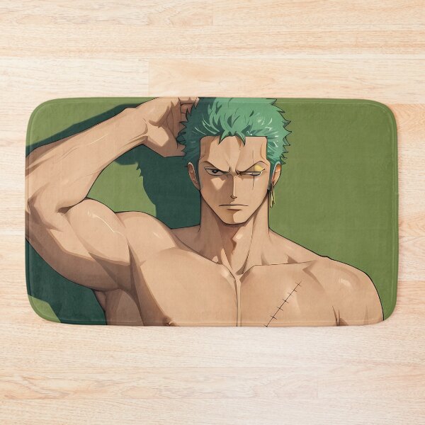 Item preview, Roronoa Zoro One Piece Green Hair Anime Training Pose designed and sold by PMartistStudio.
