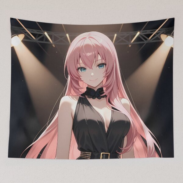Item preview, Megurine Luka Vocaloid Black Dress Stage Elegance designed and sold by PMartistStudio.