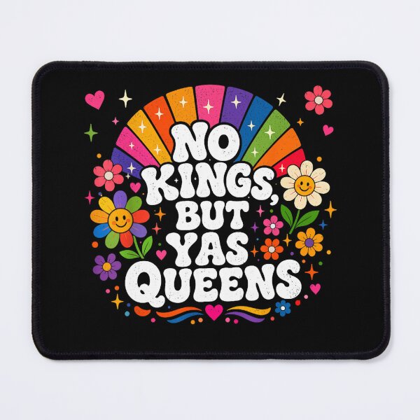Item preview, no kings but yas queens retro equality rainbow LGBTQ pride designed and sold by mariazin.