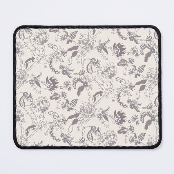 Item preview, Grey monochrome floral chintz designed and sold by FrancesPoff.
