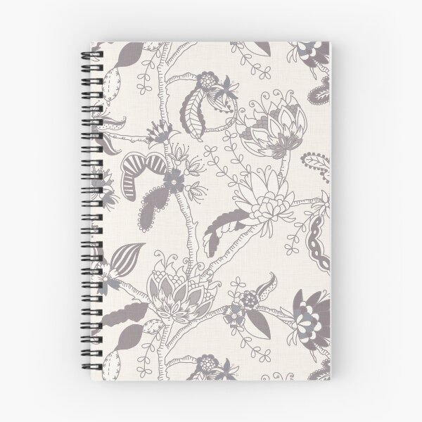 Item preview, Grey monochrome floral chintz designed and sold by FrancesPoff.