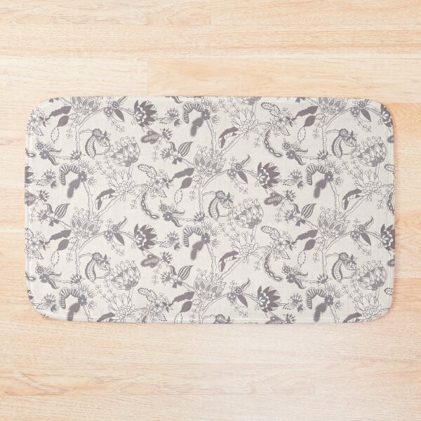 Item preview, Grey monochrome floral chintz designed and sold by FrancesPoff.