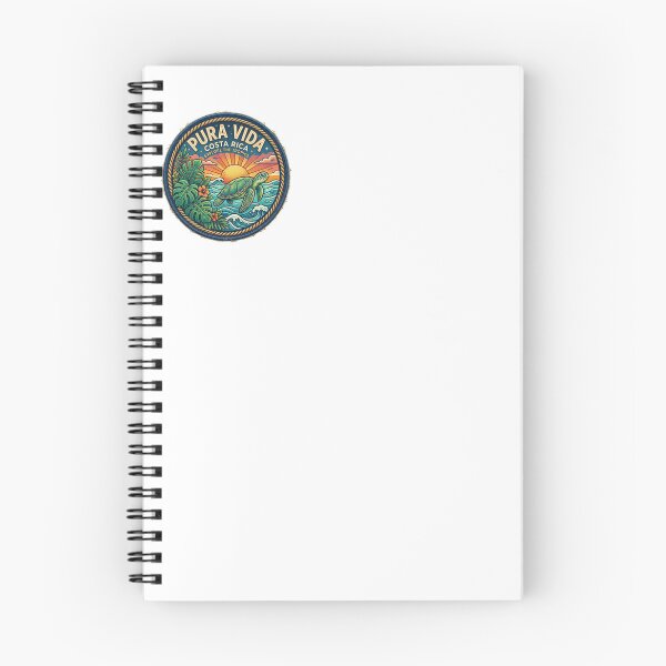 Item preview, Pura Vida Costa Rica Tropical Sea Turtle Retro Travel Badge designed and sold by PictoVibe.