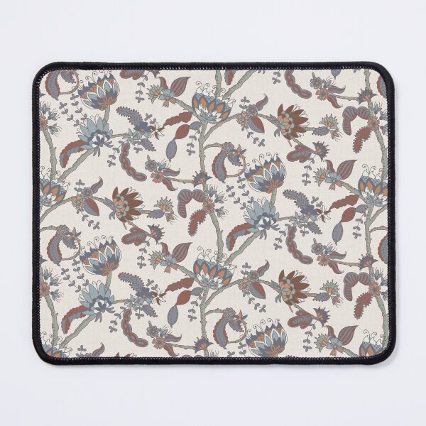 Item preview, Cool blue and cream floral chintz designed and sold by FrancesPoff.