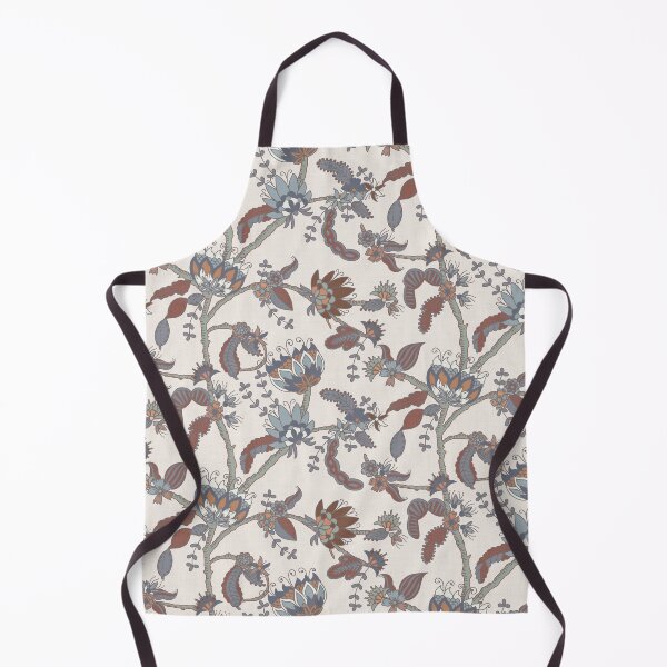 Item preview, Cool blue and cream floral chintz designed and sold by FrancesPoff.