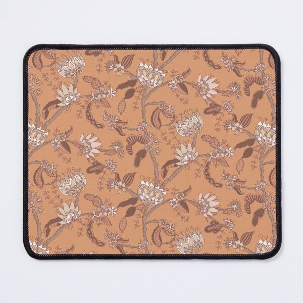 Item preview, Cozy burnt orange floral chintz designed and sold by FrancesPoff.