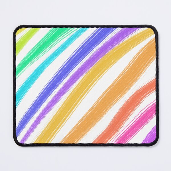 Item preview, Neon Rainbow Abstract Brush Strokes on Black designed and sold by AjjimaJKM.