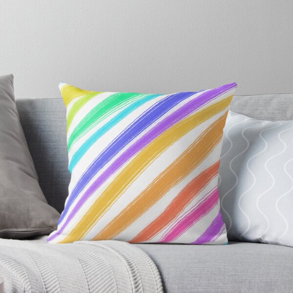 Item preview, Neon Rainbow Abstract Brush Strokes on Black designed and sold by AjjimaJKM.