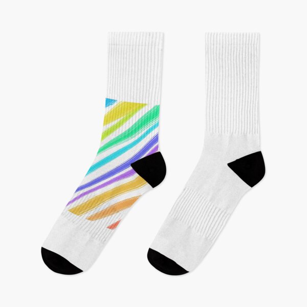 Item preview, Neon Rainbow Abstract Brush Strokes on Black designed and sold by AjjimaJKM.