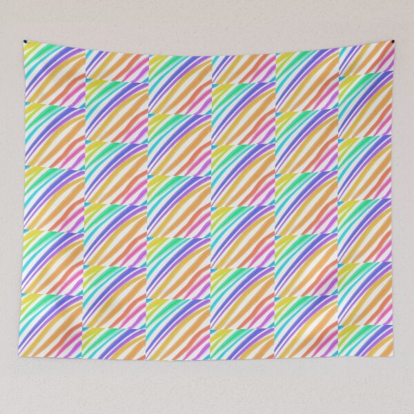 Item preview, Neon Rainbow Abstract Brush Strokes on Black designed and sold by AjjimaJKM.