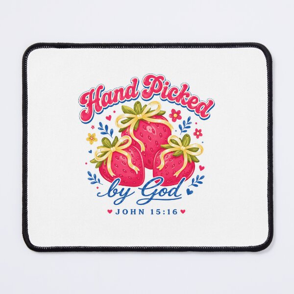 Item preview, Hand Picked By God Strawberry Bible Verse designed and sold by Randomera.