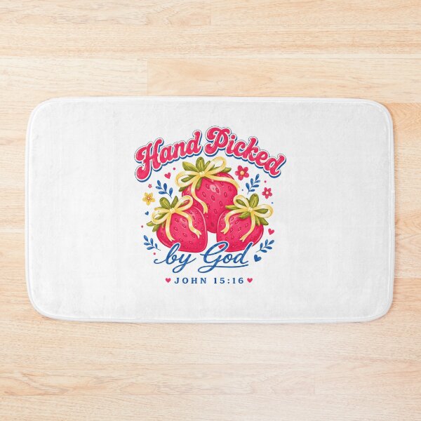 Item preview, Hand Picked By God Strawberry Bible Verse designed and sold by Randomera.