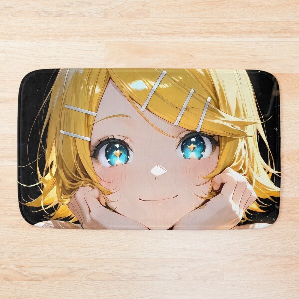 Item preview, Kagamine Rin Vocaloid Starlight Smile Golden Glow Closeup designed and sold by PMartistStudio.