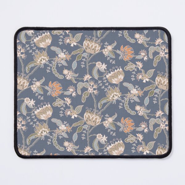 Item preview, Steel blue floral chintz designed and sold by FrancesPoff.