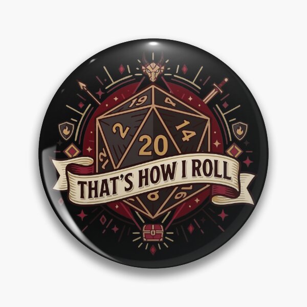 Item preview, That's How I Roll - D20 Role Playing Game Campaign Shirt - 20 Sided Die designed and sold by TobinHood.