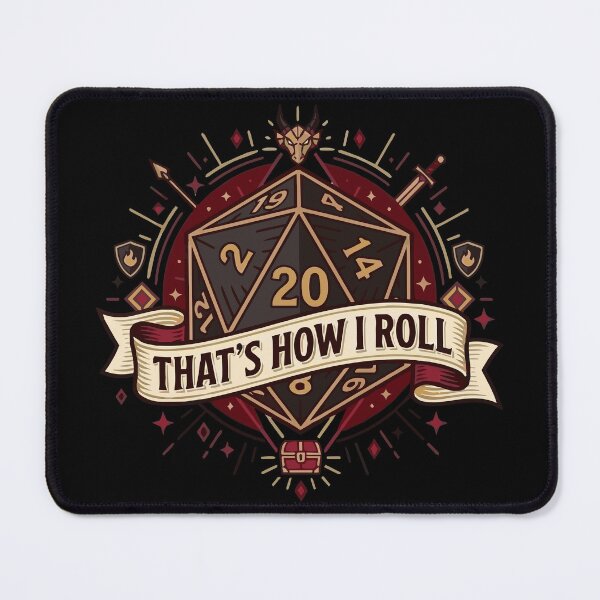Item preview, That's How I Roll - D20 Role Playing Game Campaign Shirt - 20 Sided Die designed and sold by TobinHood.