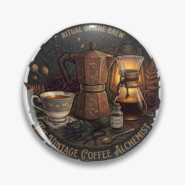Item preview, Vintage Coffee Alchemist designed and sold by Candlelit Catastrophes.