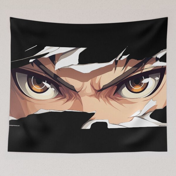 Item preview, Gundham Tanaka Danganronpa Intense Eyes Peeker Torn Paper designed and sold by PMartistStudio.