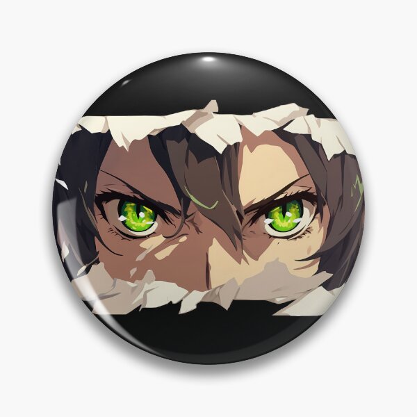 Item preview, Hyakuya Yuuichirou Seraph Of The End Ripped Paper Peeking Eyes designed and sold by PMartistStudio.