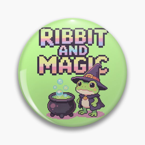 Item preview, Ribbit and Magic - Cute Pixel Art Frog Wizard designed and sold by PotionPixelArt.
