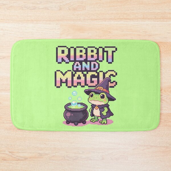 Item preview, Ribbit and Magic - Cute Pixel Art Frog Wizard designed and sold by PotionPixelArt.