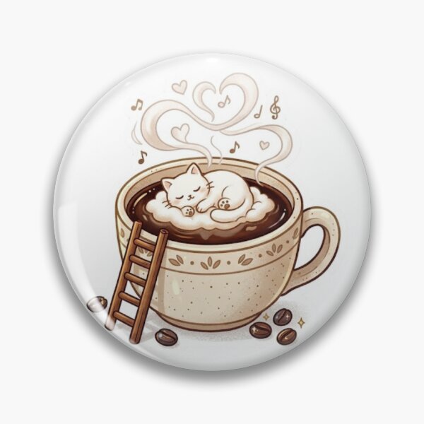 Item preview, Cat Coffee Napuccino designed and sold by Candlelit Catastrophes.