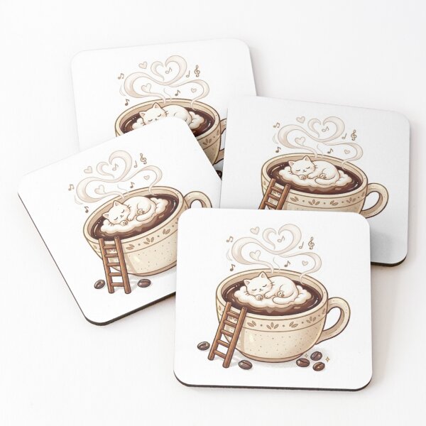 Item preview, Cat Coffee Napuccino designed and sold by Candlelit Catastrophes.