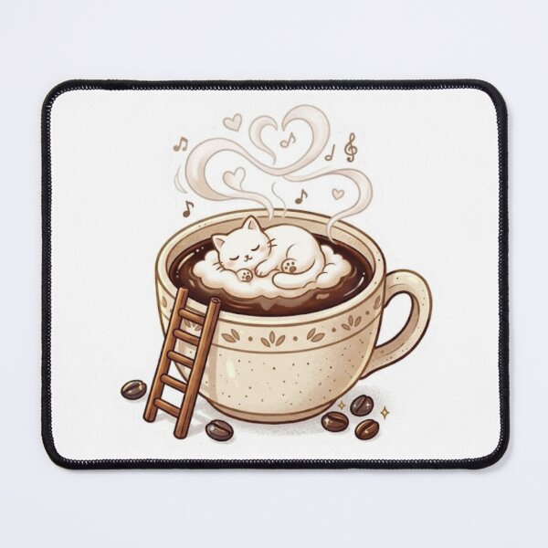 Item preview, Cat Coffee Napuccino designed and sold by Candlelit Catastrophes.