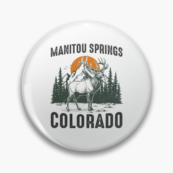 Item preview, Manitou Springs Colorado National Park Elk Vintage Wildlife - Park Ranger designed and sold by gunaone-design.