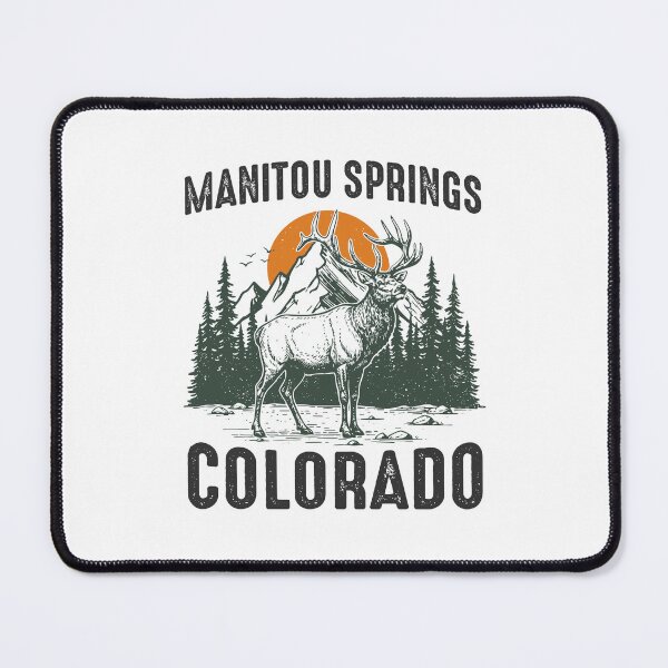 Item preview, Manitou Springs Colorado National Park Elk Vintage Wildlife - Park Ranger designed and sold by gunaone-design.